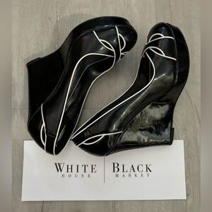 White House Black Market Patent Leather Platforms - 6